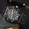 Дизайнерские мужские часы высококачественные Quartz Watches Oak Hexagon Bezel Man Ladies Brand Bristech Модные резиновые ремешки спортивные наручные часы современные часы