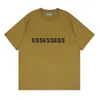 EssentialShortsメンズTシャツスウェットTシャツTシャツシリコーンズロックレタープリント男女のための100％コットン半袖ハイストリート741