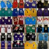 Autêntico duplo bordado clássico retro oeste basquete jersey 30Curry 3Iverson 21Garnett 6James 34Barkley 40Kemp 77Doncic 12Morant 15Jokic