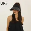 Bonés de bola UR EF chapéu de sol de topo oco chapéu de palha feminino resistente a UV chapéu de sol de verão feminino 2023 novo chapéu de sol