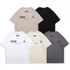 Herren-T-Shirts, Sweat-T-Shirt, T-Shirt, Silikon-Beflockung, Buchstaben-Druck, T-Shirts für Männer und Frauen, 100 % Baumwolle, kurze Ärmel, High-Street-Größe S-XL, ESS Top-Qualität