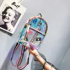 Backpack Laser Bag Women s 2023 New Korean Fashion Jelly Transparent Double Shoulder Single Shoulder Messenger Girl s Hand Carrying 230708