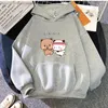 Kadın Hoodies 2023 Kadın Kawaii Panda Bear Hoodie Sevimli Çift Bubu ve Dudu Egzersiz Sweatshirt Girls Teps Long Slee Cep