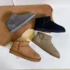 Women Winter Ultra Mini Boot Designer Australiska plattformsstövlar för män riktiga läder varma ankel pälsboar lyxiga sko EU35-43
