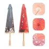 Şemsiye 2 adet ülke kıyafetleri küçük parasol yaratıcı şemsiye güneş dekoratif ahşap gelin