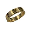 18K 36 mm liefdesring V goud materiaal zal nooit vervagen smalle ring zonder diamanten luxe merk officiële reproducties met teller 5453210