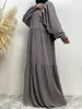 Roupas étnicas Ramadan Eid Moda Mulheres Muçulmanas Chiffon Robe Islâmico Dubai Turquia Oriente Médio Vestidos Para Abaya Longo Marroquino Vintage