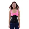 Bustiers Espartilhos Espartilho Underbust Tops Sexy Plus Size Gótico Cintura Cincher Lingerie Modeladora KorseTraje Feminino