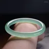 Armring Naturlig Jade Kvinnor Mode Berlocker Smycken Äkta Jades Armband Äkta kinesisk sten Tillbehör Kvinnorsmycken