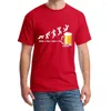 Herr-T-shirts Summer Fun Tee Drunken Little Man Print Kortärmad topp Party Hemmode Casual T-shirt i bomull av hög kvalitet