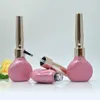 Storage Bottles 9ml Empty Glass Nail Polish Pearlescent Pink Gel Container Remover Refillable