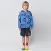 سترات 2023 Baby Boys Sweatshirts مجموعة طويلة الأكمام هوديز قبل الميلاد سترة الأطفال بوبو توبس ملابس طباعة ملابس خارجية للأطفال الفتيات 230707