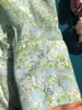 Женские блузки Женщины высококачественные шелковые цветочные блузки с длинным рукавом топ