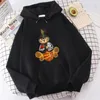 Men's Hoodies High Street Basketball Teddy Bear Men'S Clothing Fleece Simplicity Hoodie Vintage All-Match Comfortable Harajuku Tops