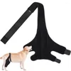 Cobertura de assento de carro para cachorro Cinta de quadril para displasia de cães protetor de perna respirável suporte traseiro alta elasticidade com tira de metal desativado