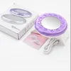 Lampe à ongles 18W miroir de maquillage rond Mini sèche-ongles tenu dans la main pour durcir le Gel de vernis UV couleur violet/blanc