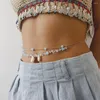 Belts Body Jewelry Belly Chain Shell Metal Bikinis Gold Waist For Women Girls Y2K Beach Accessories