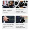 Ny 454*454 SCIEL SMART Watch Visa alltid tiden Bluetooth Ring lokalt musik smartur för Mens Android TWS -hörlurar