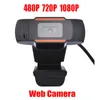 HD Webcam Web Camera 30fps 480P720P1080P Fotocamera per PC Microfono fonoassorbente Registrazione video USB per computer PC portatile