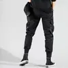 Pantaloni da uomo HOUZHOU Techwear Cargo nero per uomo Pantaloni punk Uomo Autunno Casual Gothic Streetwear Hip Hop Nastro Safari Style