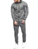 Men's Tracksuits Cross-border Muscle Fashion Europe And The United States Casual Sportswear Autumn Hooded Jumper Coat Suit