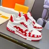 Trainer Sneaker Herr Causal Skor Virgil Läder Snörning Plattform Sula Mode Sneakers Vit Svart herr Abloh Luxury sammet mocka 35-45 01