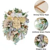 Dekorativa blommor Highland Cow Wreath Vårdekoration Garland Pendant Home Holiday rekvisita