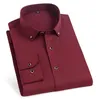 Chandails de qualité bonne diamant bouton fête formelle robe à carreaux chemises hommes chemise à manches longues rabattu Slim Fit décontracté Camisa Masculina