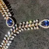 Fashion New Hot Selling Gemstone Gold Chain Diamond Necklace Earrings Three Piece Jewelry Sets Wholesale