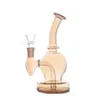 moins cher Rainbow Glass brûleur à mazout Bong Narguilés 14mm joint fumer Conduites d'eau Plates-formes pétrolières Bubbler Dabbers Recycler Ash Catcher Shisha avec tuyau de brûleur à mazout en verre mâle