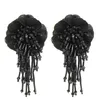 Stud Earrings Bohemian Crystal Tassel Flower For Women Dangle Fashion High Quality Wedding Jewelry Bijoux