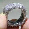 Fedi nuziali CAOSHI Nobile Anello da dito per donna con Zircone pieno brillante Accessori alla moda Per Feste Regalo di alta qualità Gioielli fatti a mano