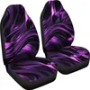 Housses de siège de voiture Violet / Rose Noir Abstract Swirls Paire 2 Couverture avant Pour Protector A