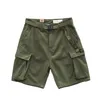 Shorts Masculino Tático Masculino Vintage Militar Verde Cargo Verão Simples Lazer Streetwear Chique Casual 2023
