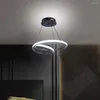 Lampes suspendues LED lustre lumières économie d'énergie suspendu creux protéger les yeux anticorrosif Installation facile métal pour salon