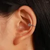 Backs Earrings Simple Zircon C-Shaped Ear Cuff For Women Girls Geometric Non-Pierced Cartilage Clip Fake Piercing Earcuffs Jewelry