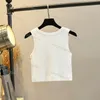 Camiseta feminina curta, blusa curta, algodão, bordado, malha esportiva, respirável, colete de ioga, blusa longa