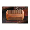 Hair Brushes Top Quality Natural Sandalwood Pocket Beard Combs For Men Laser Engraved Logo Handmade Wood Comb With Dense And Sparse Dhqai