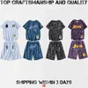 Top Vakmanschap Heren T Shirts shorts Sets designer mannen vrouwen Stylist Shark t-shirts set co-branded stijl Zomer High Street Fashion tees