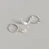 Boucles d'oreilles créoles minuscules pour femmes adolescentes S925 en argent Sterling avec breloques Cartilage mignon bijoux ami cadeau lune