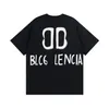 BLCG LENCIA 2023 Sommar Nytt 250g 100% bomullstyg T-shirt Herr Högkvalitetstryck Färg Drop Sleeve Lösa Tshirts Oversize Toppar 2023289