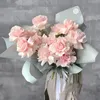 Förpackningspapper Matt Blomma Omslagspapper Film Gör-det-själv-julkonst Hantverksförpackningsrulle Solid blommig förpackningsmaterial Floristtillbehör 58cm*11y 230707