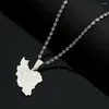 Pendant Necklaces South Sudan Map Flag Silver Color Gold Jewelry Sudanese Gift