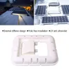 جديد 7pcs/مجموعة أبيض من لوحة ABS Solar Plant Mounting Bracket Bracket Kits Cable Entry Gand مثالية لقوائم Motorhome RV Boat Boat Srowing Mount