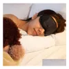 Sleep Masks 23 Colors Eye Mask Shade Nap Er Blindfold For Slee Travel Soft Polyester Rest Drop Delivery Health Beauty Vision Care Dh1Vk