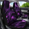 Housses de siège de voiture Violet / Rose Noir Abstract Swirls Paire 2 Couverture avant Pour Protector A