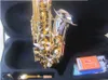 Jupiter Ny altsaxofon Mässing Nickelpläterad kropp Guldlack Key E-platt Musikinstrument Saxrör med munstyckefodral