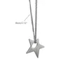 Подвесные ожерелья y2k Полая звездная колье для женщин Симпатичная модная панк -одежда Пентаграмма свитер.