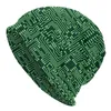 Bérets Circuit Board Skullies Bonnets Casquettes Streetwear Hiver Hommes Femmes Chapeaux Tricotés Adulte Développeur Programmeur Tech Bonnet Chapeau