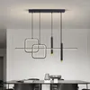 Pendant Lamps Led Restaurant Lights Luxury Modern Simple Dining Table Bar Long Creative Chandeliers Home Indoor Decor Lighting